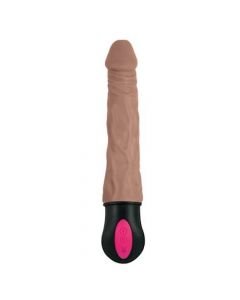 Realistic Warming 7 inch Vibrating Dildo Brown, Glass Dildo, Nubby Textured Glass Dildo, Dildo, spectrum dildo, Vagina massager, Vagina Stimulation, Vagina Stimulator, Anal dildo, Anal play, Prostate Stimulator, Prostate Stimulation, Prostate massager, Pr