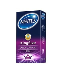 Mates King Size Condoms 14 Pack,  Mates condoms, Condoms, Easy to Fit condoms, smooth textured condoms, Condoms Online, safe condoms, LuvHut, Lubricated condom, textured condom, 